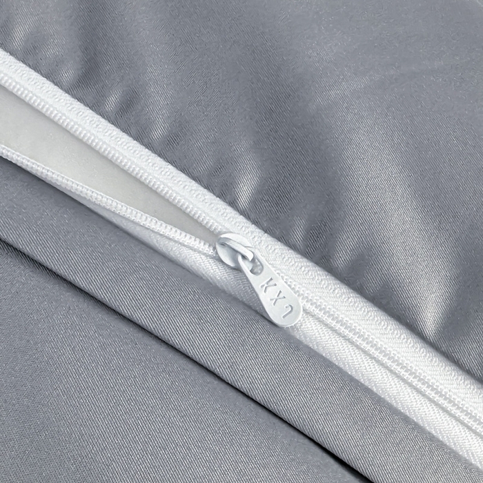 91家纺网 家纺一手货源 找家纺 狂想家 2025春夏新款亮丝提花系列四件套 洛莉高级灰