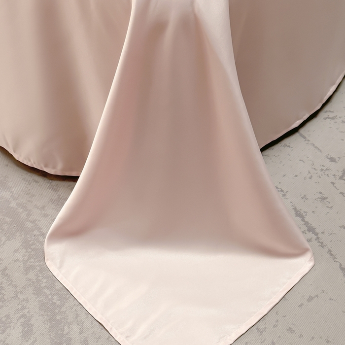 91家纺网 家纺一手货源 找家纺 狂想家 2025春夏新款亮丝提花系列四件套 洛莉轻奢粉