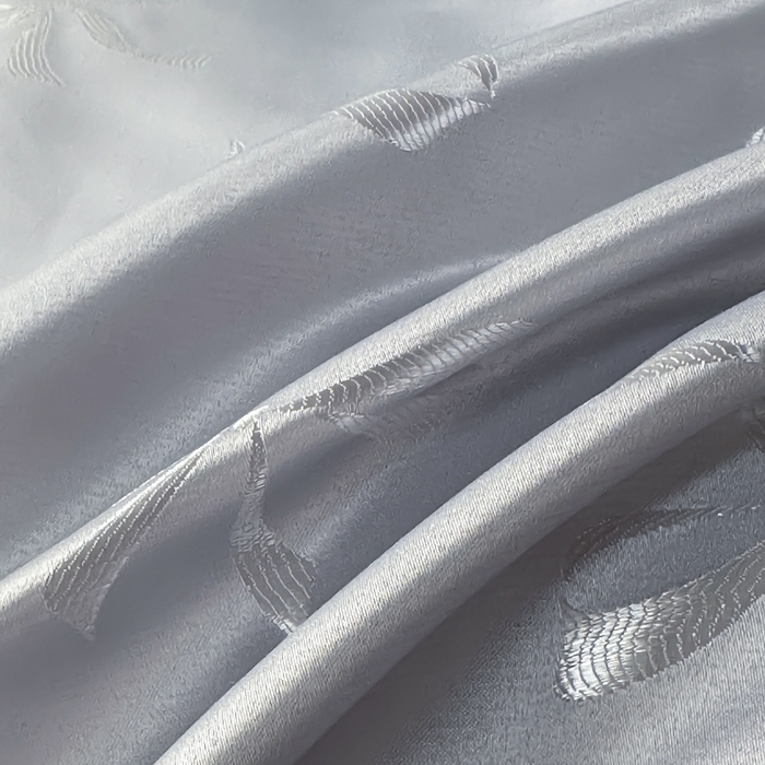 91家纺网 家纺一手货源 找家纺 狂想家 2025春夏新款亮丝提花系列四件套 伊莎高级灰