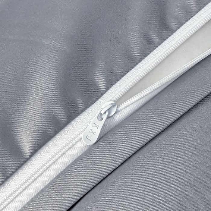 91家纺网 家纺一手货源 找家纺 狂想家 2025春夏新款亮丝提花系列四件套 伊莎高级灰