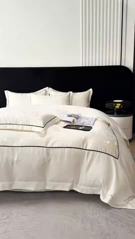 91家纺网 家纺一手货源 找家纺 （总）狂想家 2025春夏新款亮丝提花系列四件套