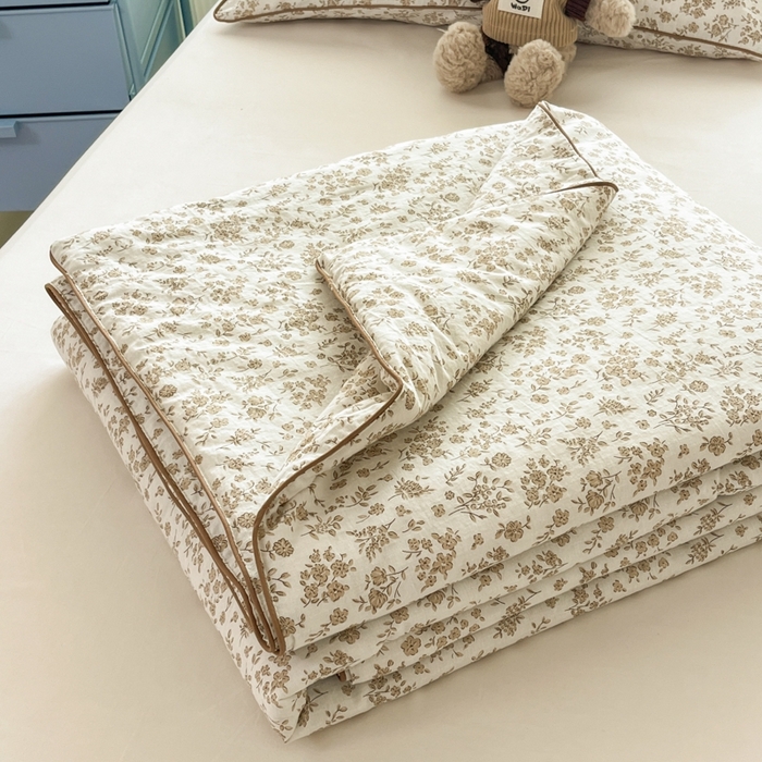 91家纺网 家纺一手货源 找家纺 （总）慕尚家纺 2025新款全棉纯棉双层纱夏被夏凉被空调被四件套