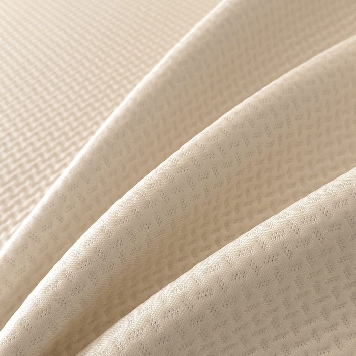 91家纺网 家纺一手货源 找家纺 慕尚家纺 2025新款PE刺绣款minmin&ysl凉感席席子凉席 ysl席 米白