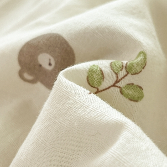 91家纺网 家纺一手货源 找家纺 慕尚家纺 2025新款全棉纯棉双层纱夏被夏凉被空调被四件套 皮卡熊