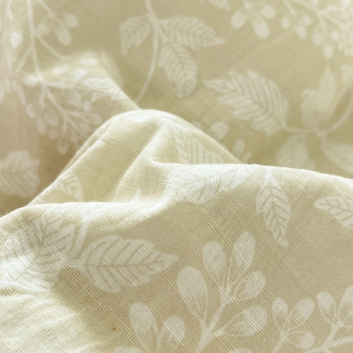 91家纺网 家纺一手货源 找家纺 慕尚家纺 2025新款全棉纯棉双层纱夏被夏凉被空调被四件套 山茶-米黄