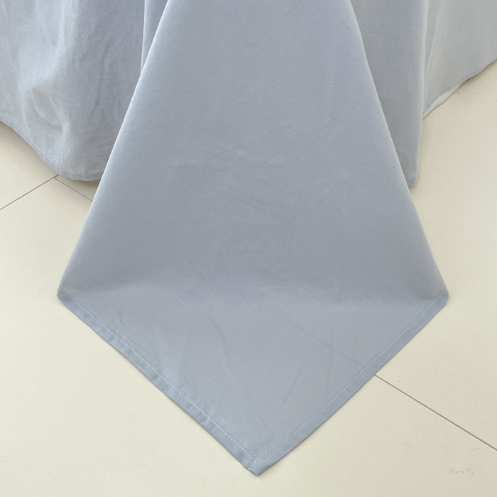 91家纺网 家纺一手货源 找家纺 慕尚家纺 2025新款全棉纯棉双层纱夏被夏凉被空调被四件套 山茶-灰蓝