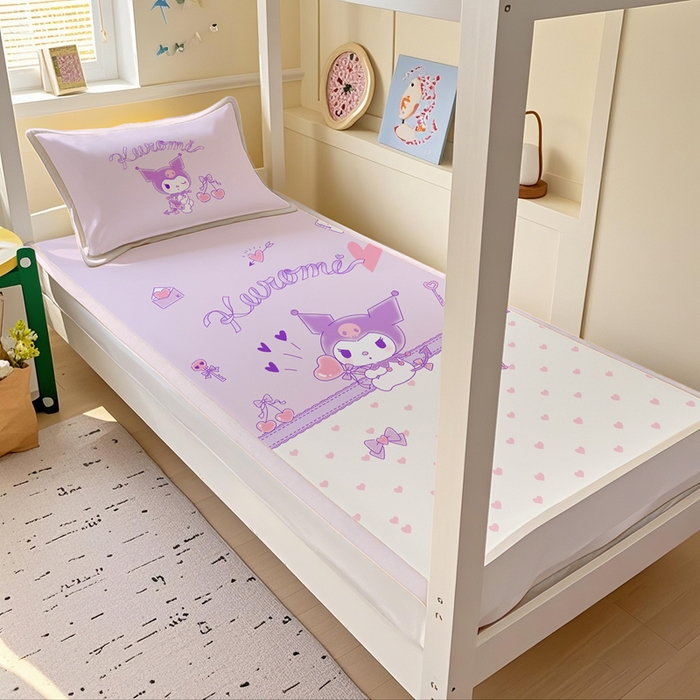 博雅 2025春夏新款学生宿舍床三丽鸥冰丝凉席席子 气球库洛米