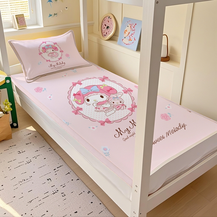 博雅 2025春夏新款学生宿舍床三丽鸥冰丝凉席席子 小花美乐蒂