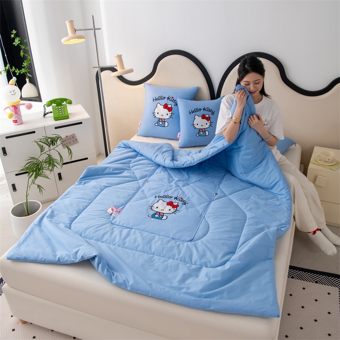 91家纺网 家纺一手货源 找家纺 （总）照世家纺 2025新款全棉纯棉三丽鸥抱枕被【券后控价不低于：78/99/129/149/179】