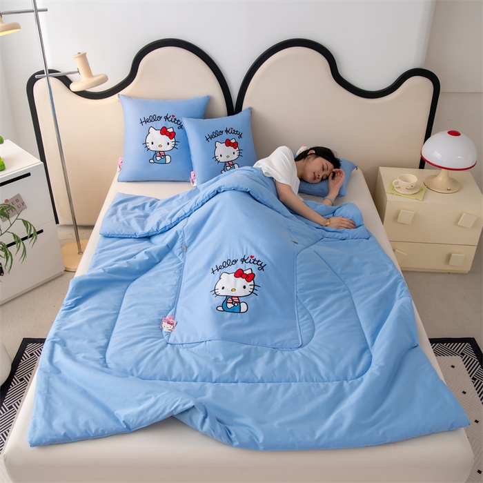 91家纺网 家纺一手货源 找家纺 （总）照世家纺 2025新款全棉纯棉三丽鸥抱枕被【券后控价不低于：78/99/129/149/179】