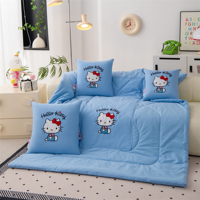 91家纺网 家纺一手货源 找家纺 （总）照世家纺 2025新款全棉纯棉三丽鸥抱枕被【券后控价不低于：78/99/129/149/179】