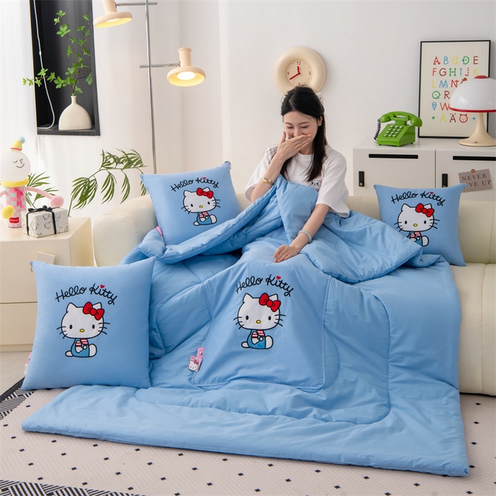 91家纺网 家纺一手货源 找家纺 （总）照世家纺 2025新款全棉纯棉三丽鸥抱枕被【券后控价不低于：78/99/129/149/179】