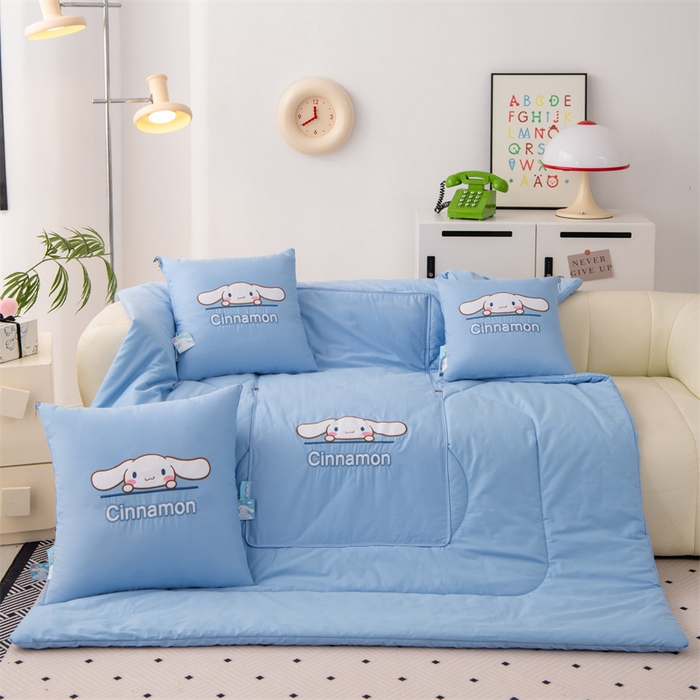 91家纺网 家纺一手货源 找家纺 照世家纺 2025新款全棉纯棉三丽鸥抱枕被【券后控价不低于：78/99/129/149/179】 玉桂狗