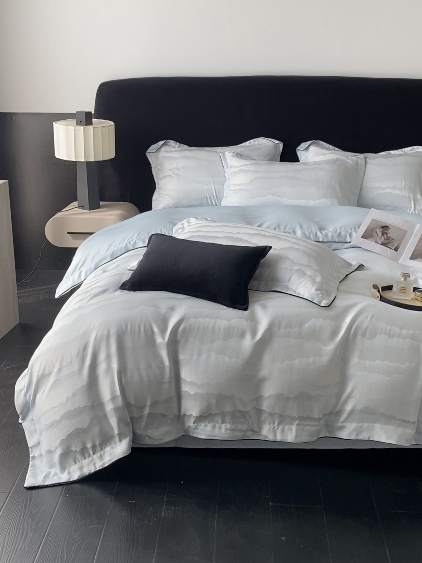 91家纺网 家纺一手货源 找家纺 （总）爱彼家纺 2025夏季新款高端水洗冰丝提花四件套