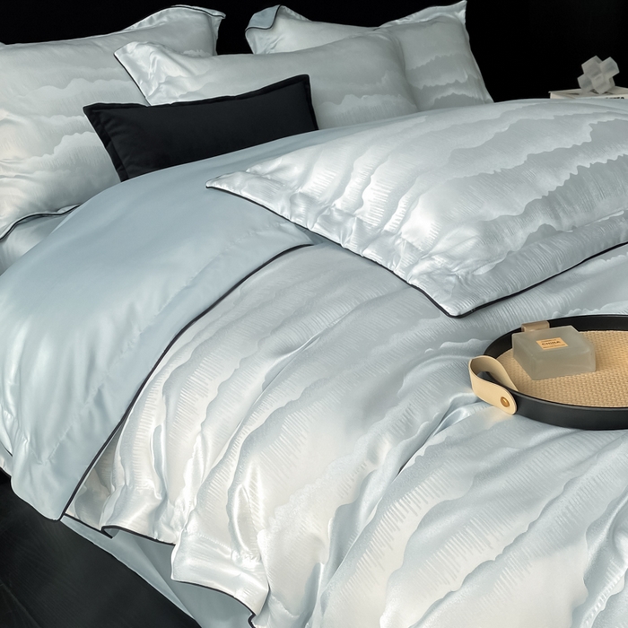 91家纺网 家纺一手货源 找家纺 （总）爱彼家纺 2025夏季新款高端水洗冰丝提花四件套