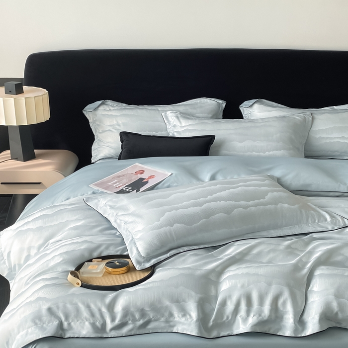 91家纺网 家纺一手货源 找家纺 （总）爱彼家纺 2025夏季新款高端水洗冰丝提花四件套