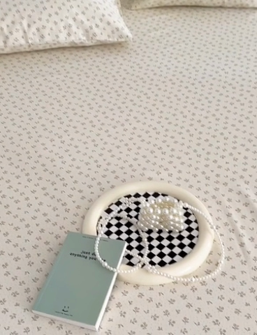 91家纺网 家纺一手货源 找家纺 怡家居 2025新款全棉老粗布床单床笠三件套 星语