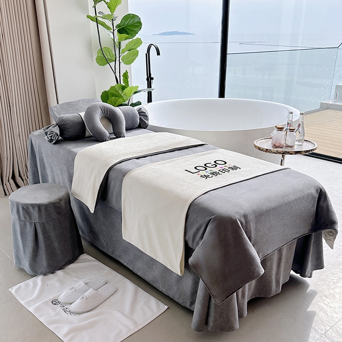 91家纺网 家纺一手货源 找家纺 琪宝阁2025新款唯一系列床罩四件套 灰色