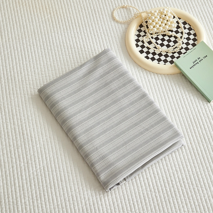 91家纺网 家纺一手货源 找家纺 怡家居 2025新款全棉老粗布床单床笠三件套 彼年-灰