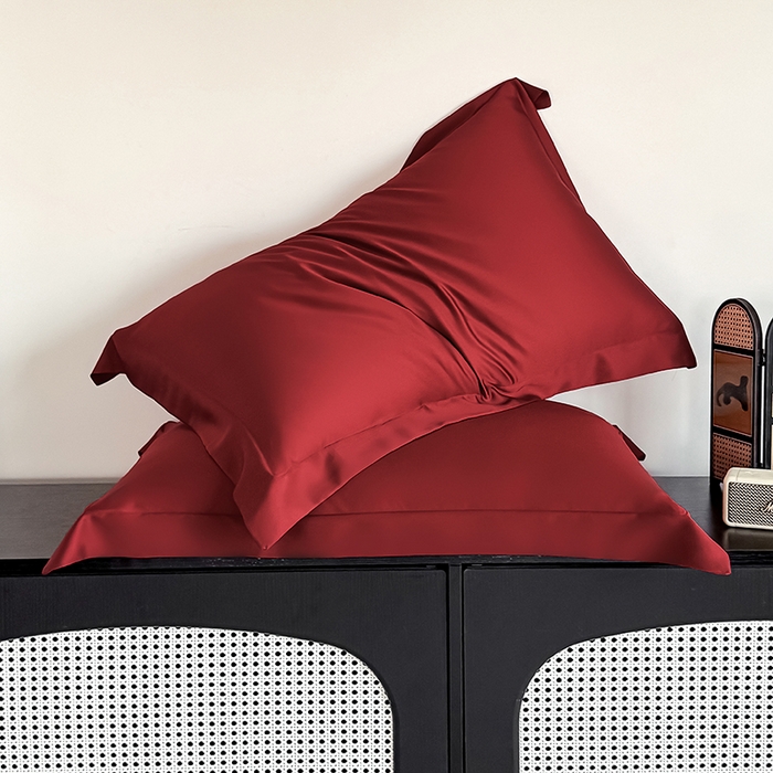 91家纺网 家纺一手货源 找家纺 金喜 2025新款LF级60支莱赛尔天丝枕套宽边枕套 拉菲