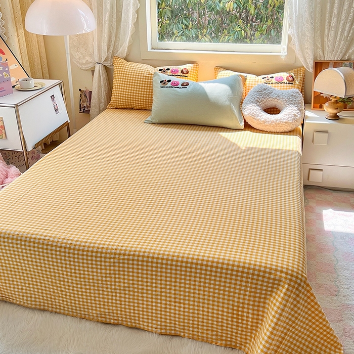 91家纺网 家纺一手货源 找家纺 徕米家居  2025新款色织全棉水洗棉毛巾绣四件套 顽皮狗