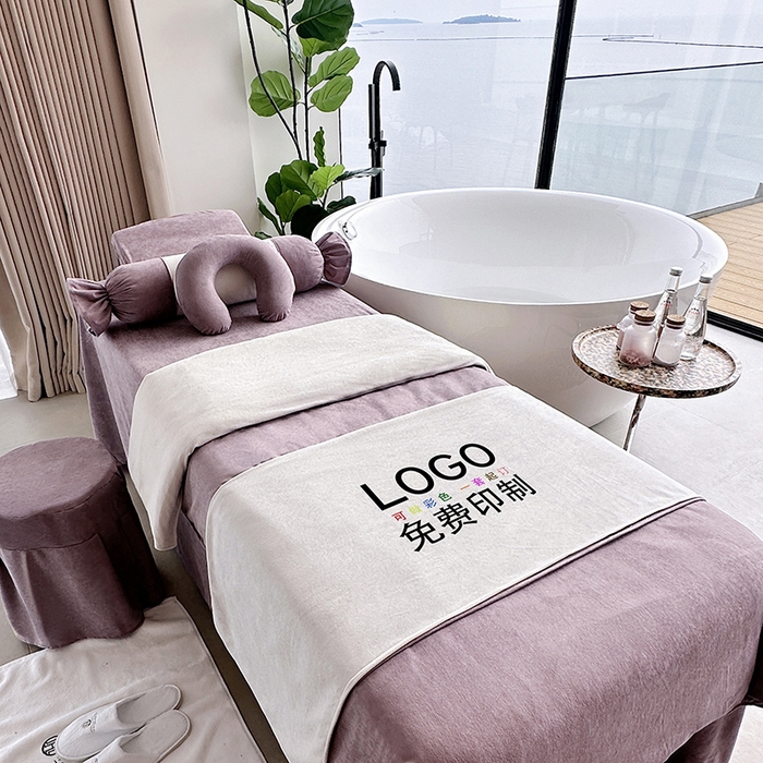 91家纺网 家纺一手货源 找家纺 琪宝阁2025新款唯一系列床罩四件套 粉紫