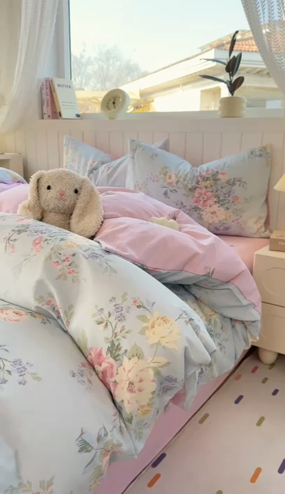 91家纺网 家纺一手货源 找家纺 黑马家居 2025新款全棉喷气13070印花单被套 秘境