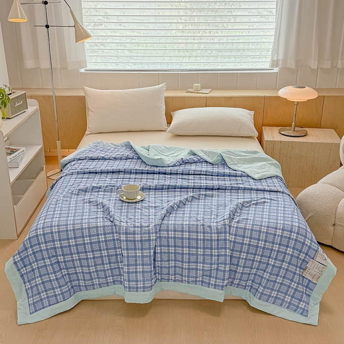 91家纺网 家纺一手货源 找家纺 博弈家纺 2025新款水洗棉棉花夏被 光年