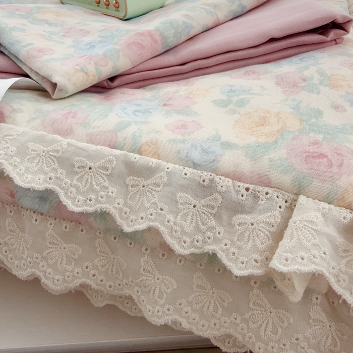 91家纺网 家纺一手货源 找家纺 于果2025新款双层纱花边款夏被 佩洛斯