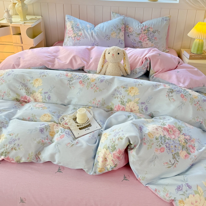 91家纺网 家纺一手货源 找家纺 黑马家居 2025新款全棉喷气13070印花单被套 秘境