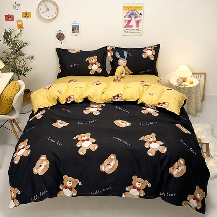 91家纺网 家纺一手货源 找家纺 （总）卡斯诺 2023新款芦荟棉四件套花型2