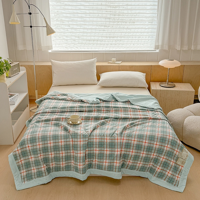 91家纺网 家纺一手货源 找家纺 （总）博弈家纺 2025新款水洗棉棉花夏被