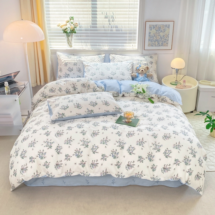 91家纺网 家纺一手货源 找家纺 黑马家居 2025新款全棉喷气13070印花单被套 秋色宜人