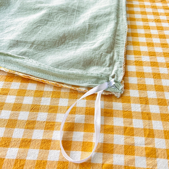 91家纺网 家纺一手货源 找家纺 徕米家居  2025新款色织全棉水洗棉毛巾绣四件套 顽皮狗