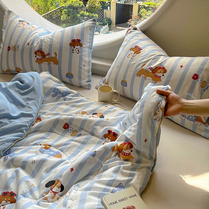 91家纺网 家纺一手货源 找家纺 初念 2025新款云朵棉系列夏被（提供买家秀） 面包腊肠