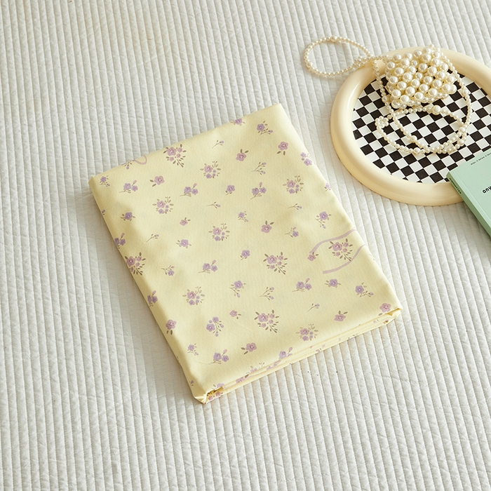 91家纺网 家纺一手货源 找家纺 怡家居 2025新款全棉老粗布床单床笠三件套 流云