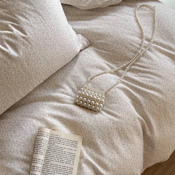 91家纺网 家纺一手货源 找家纺 2025新款全棉有氧双层纱系列套件 清辞