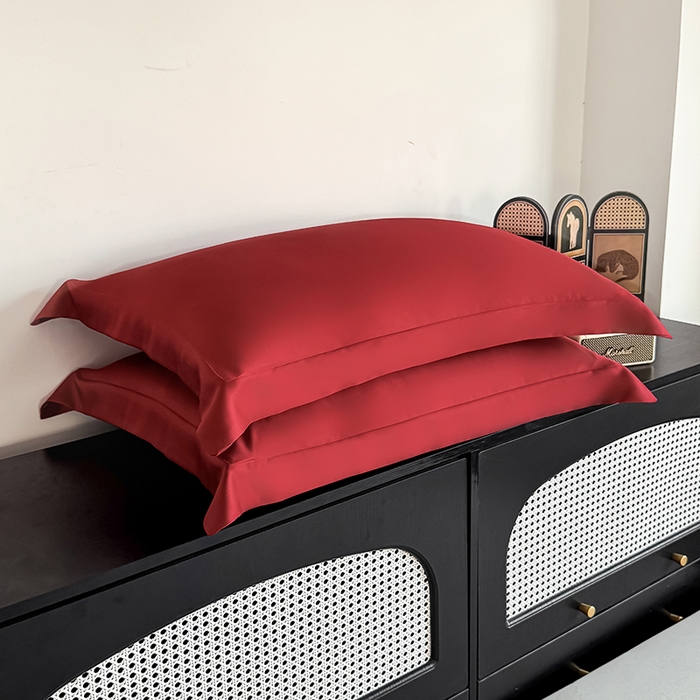 91家纺网 家纺一手货源 找家纺 金喜 2025新款LF级60支莱赛尔天丝枕套宽边枕套 拉菲