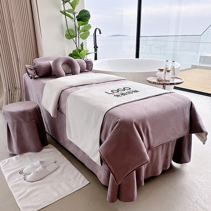 91家纺网 家纺一手货源 找家纺 琪宝阁2025新款唯一系列床罩四件套 粉紫