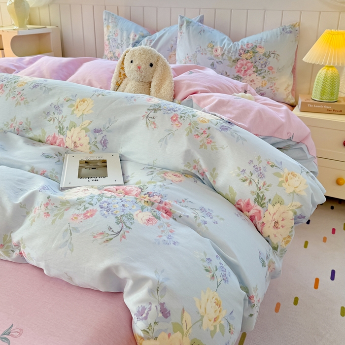 91家纺网 家纺一手货源 找家纺 黑马家居 2025新款全棉喷气13070印花单被套 秘境