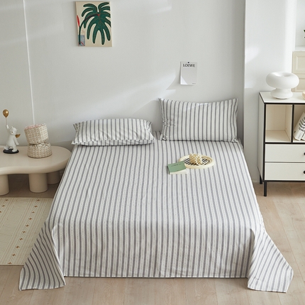 91家纺网 家纺一手货源 找家纺 （总）怡家居 2025新款全棉老粗布床单床笠三件套