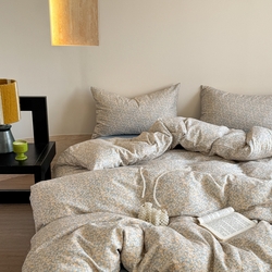 91家纺网 家纺一手货源 找家纺 （总）时年家纺 2025新款全棉有氧双层纱系列套件 充值会员优惠5元/套,春日,清辞