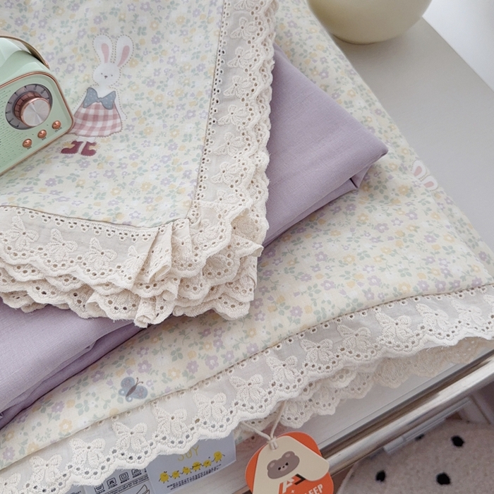 91家纺网 家纺一手货源 找家纺 （总）于果2025新款双层纱花边款夏被