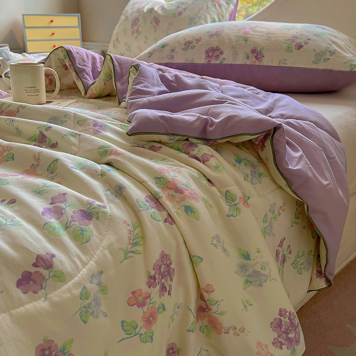 91家纺网 家纺一手货源 找家纺 初念 2025新款云朵棉系列夏被（提供买家秀） 流心奶糕