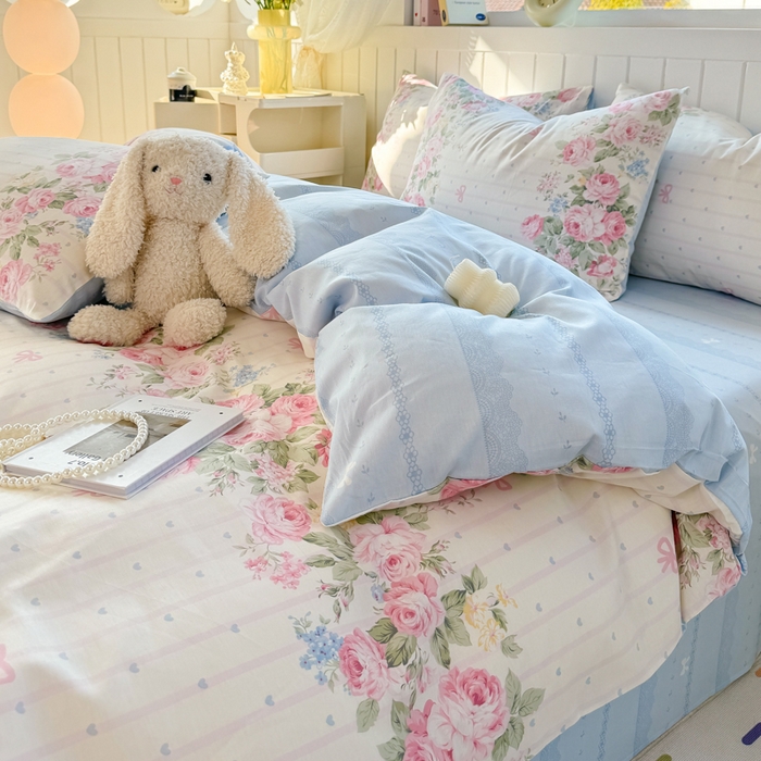 91家纺网 家纺一手货源 找家纺 黑马家居 2025新款全棉喷气13070印花单被套 半岛花园