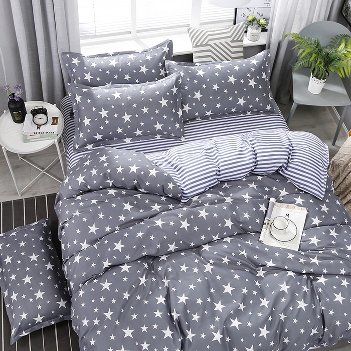 91家纺网 家纺一手货源 找家纺 卡斯诺 2023新款芦荟棉四件套花型2