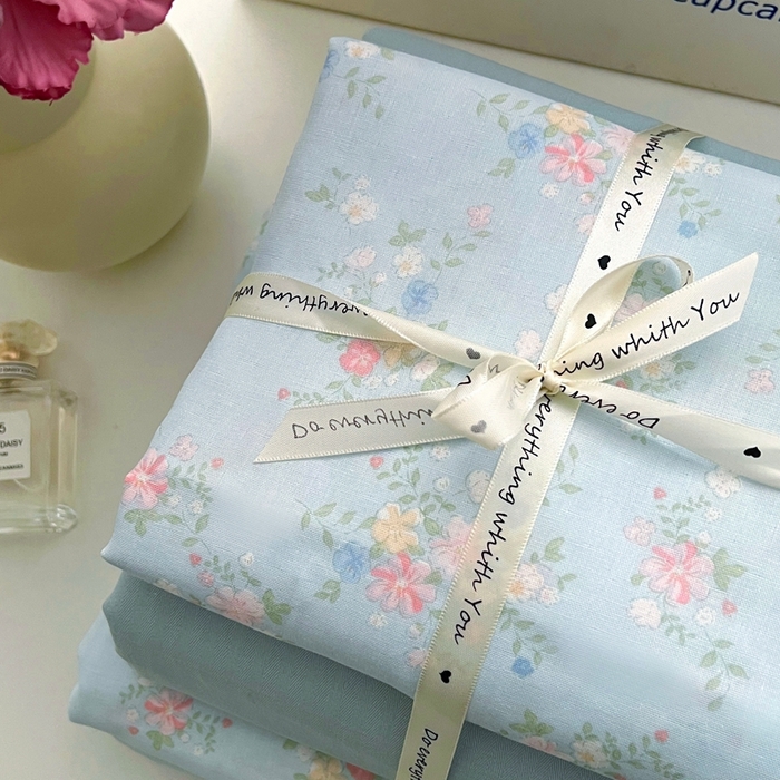 91家纺网 家纺一手货源 找家纺 优品阁 2025新款人字纹全棉双层纱四件套 兰溪【升级款-提花人字纹床单】