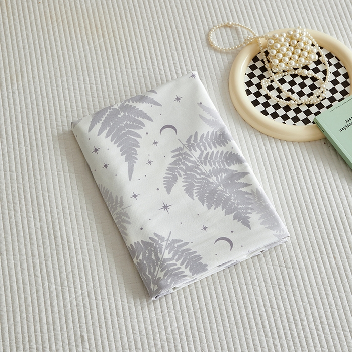 91家纺网 家纺一手货源 找家纺 怡家居 2025新款全棉老粗布床单床笠三件套 晴岚-灰