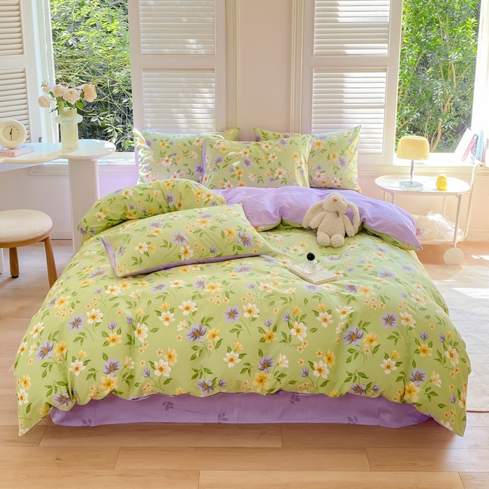 91家纺网 家纺一手货源 找家纺 黑马家居 2025新款全棉喷气13070印花单被套 绿野仙踪