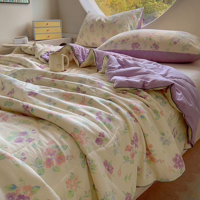 91家纺网 家纺一手货源 找家纺 初念 2025新款云朵棉系列夏被（提供买家秀） 流心奶糕